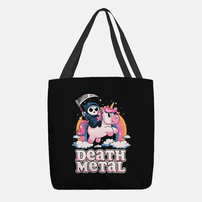 Death Metal Unicorn Reaper-None-Basic Tote-Bag-koalastudio