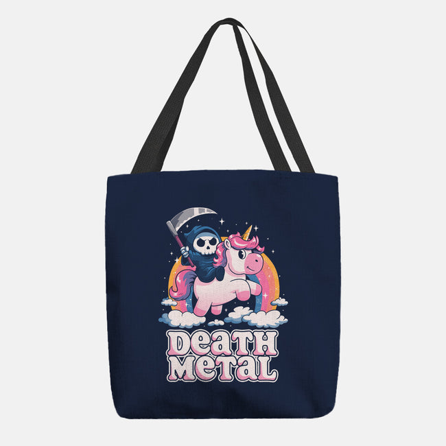 Death Metal Unicorn Reaper-None-Basic Tote-Bag-koalastudio