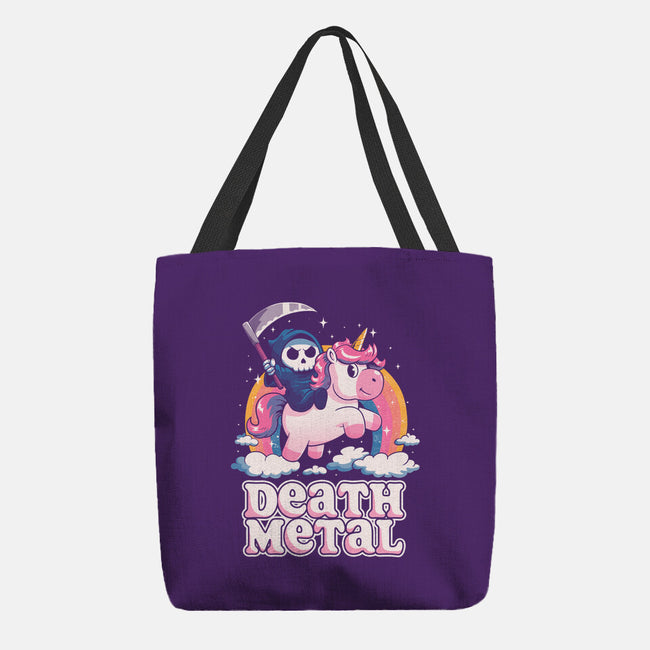 Death Metal Unicorn Reaper-None-Basic Tote-Bag-koalastudio