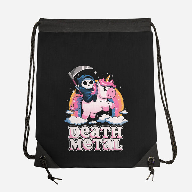 Death Metal Unicorn Reaper-None-Drawstring-Bag-koalastudio