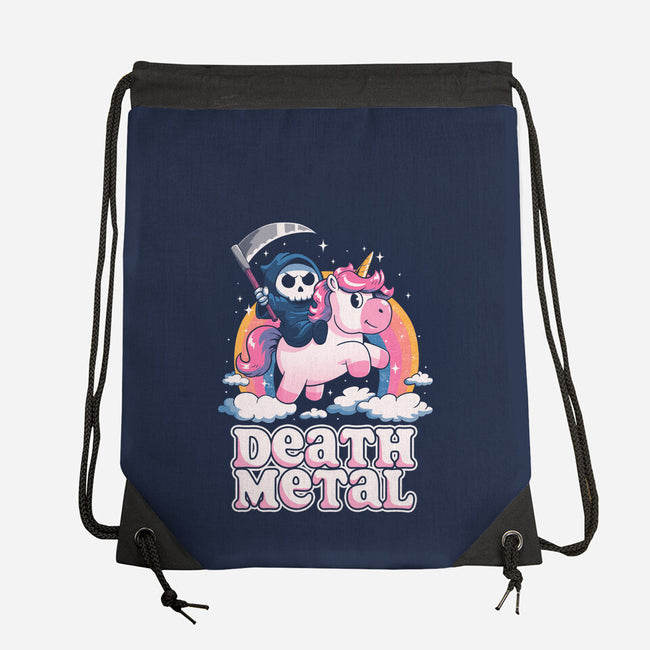 Death Metal Unicorn Reaper-None-Drawstring-Bag-koalastudio