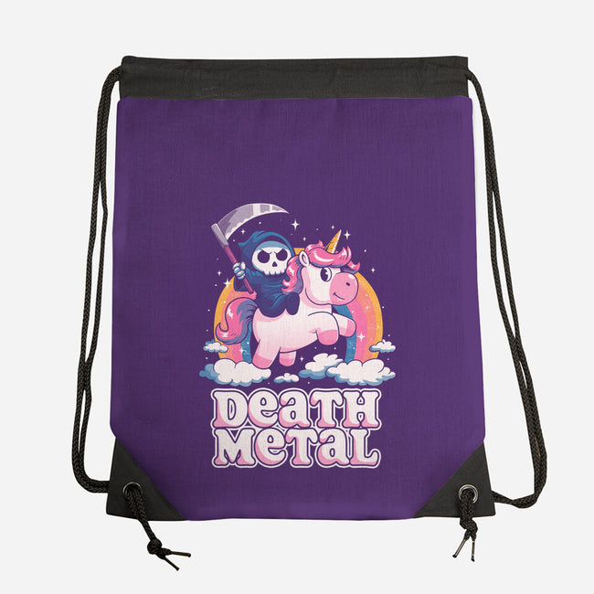 Death Metal Unicorn Reaper-None-Drawstring-Bag-koalastudio