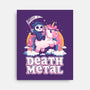 Death Metal Unicorn Reaper-None-Stretched-Canvas-koalastudio