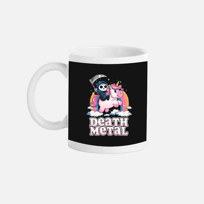 Death Metal Unicorn Reaper-None-Mug-Drinkware-koalastudio