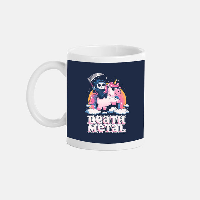 Death Metal Unicorn Reaper-None-Mug-Drinkware-koalastudio