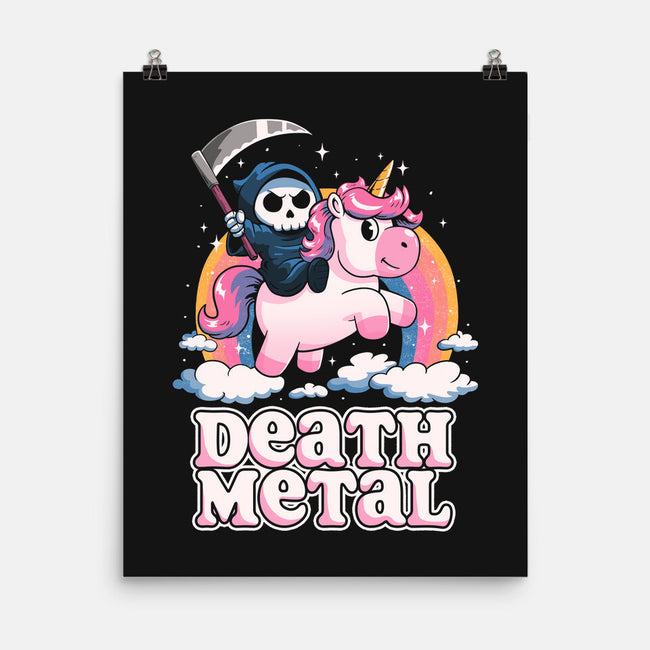 Death Metal Unicorn Reaper-None-Matte-Poster-koalastudio