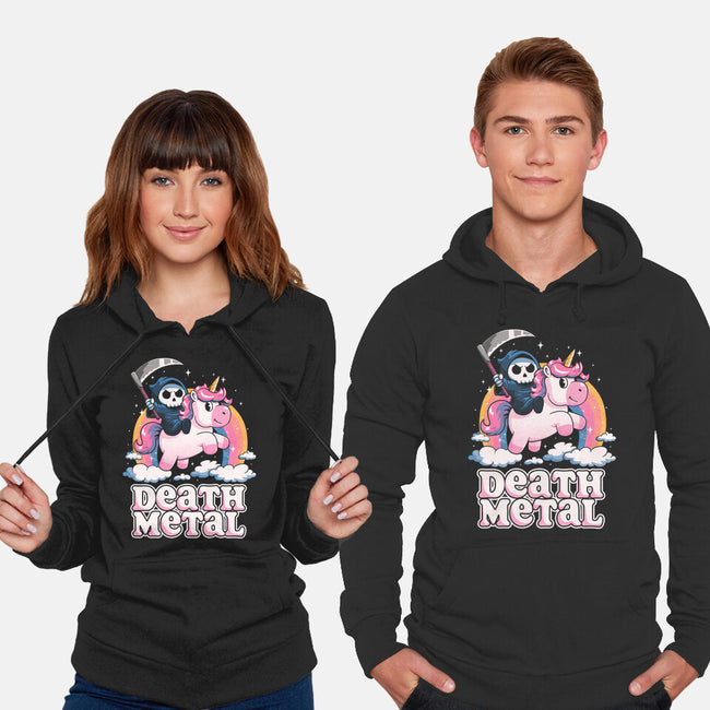Death Metal Unicorn Reaper-Unisex-Pullover-Sweatshirt-koalastudio
