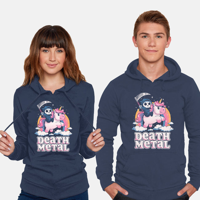 Death Metal Unicorn Reaper-Unisex-Pullover-Sweatshirt-koalastudio