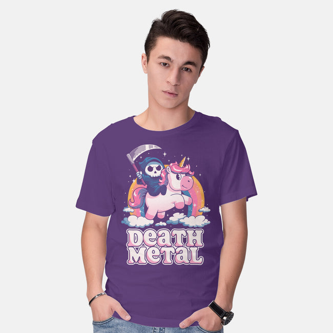 Death Metal Unicorn Reaper-Mens-Basic-Tee-koalastudio