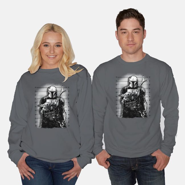The Mugshot-Unisex-Crew Neck-Sweatshirt-kharmazero