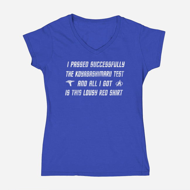 The Test-Womens-V-Neck-Tee-kharmazero
