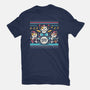 Jingle Band Cats-Womens-Fitted-Tee-Marinho