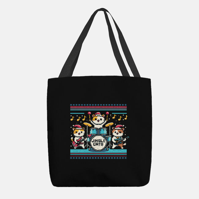 Jingle Band Cats-None-Basic Tote-Bag-Marinho