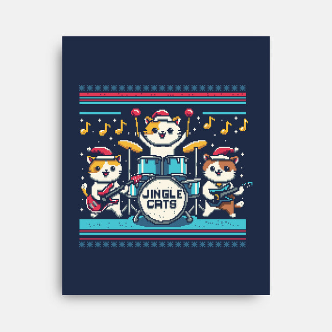 Jingle Band Cats-None-Stretched-Canvas-Marinho