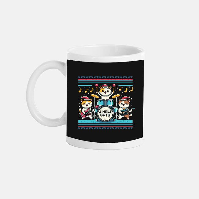 Jingle Band Cats-None-Mug-Drinkware-Marinho