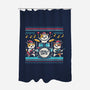 Jingle Band Cats-None-Polyester-Shower Curtain-Marinho