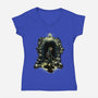 Link In The Dungeons-Womens-V-Neck-Tee-zascanauta