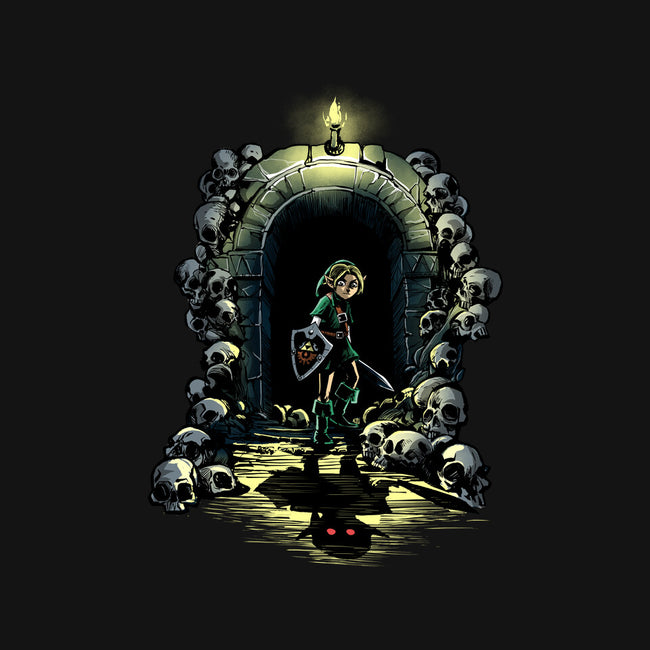 Link In The Dungeons-Womens-Racerback-Tank-zascanauta