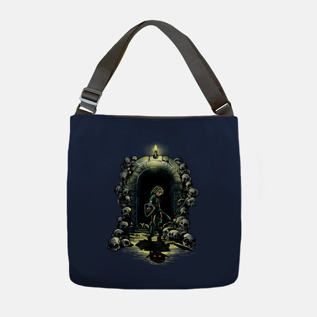 Link In The Dungeons-None-Adjustable Tote-Bag-zascanauta