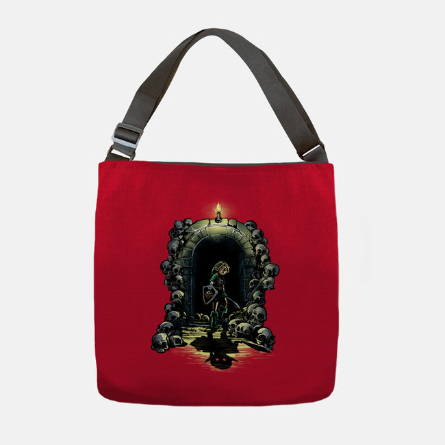 Link In The Dungeons-None-Adjustable Tote-Bag-zascanauta