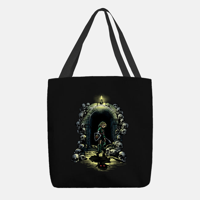Link In The Dungeons-None-Basic Tote-Bag-zascanauta