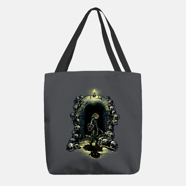 Link In The Dungeons-None-Basic Tote-Bag-zascanauta