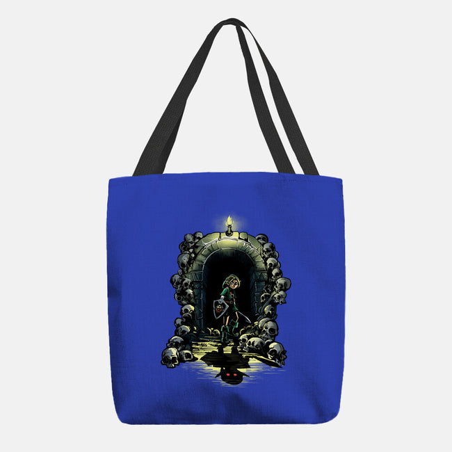 Link In The Dungeons-None-Basic Tote-Bag-zascanauta