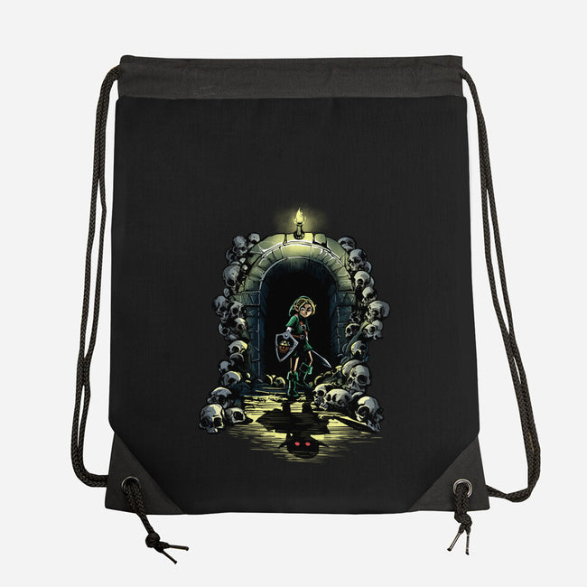 Link In The Dungeons-None-Drawstring-Bag-zascanauta