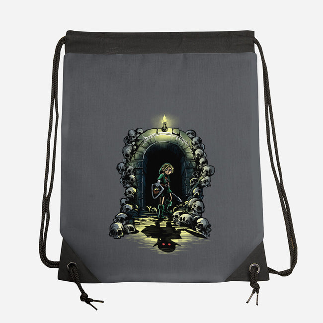 Link In The Dungeons-None-Drawstring-Bag-zascanauta
