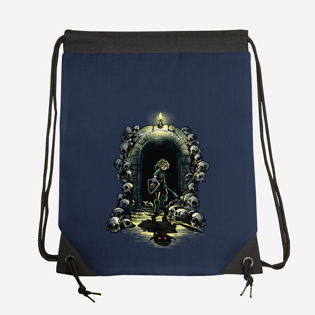Link In The Dungeons-None-Drawstring-Bag-zascanauta