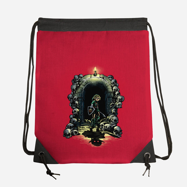 Link In The Dungeons-None-Drawstring-Bag-zascanauta