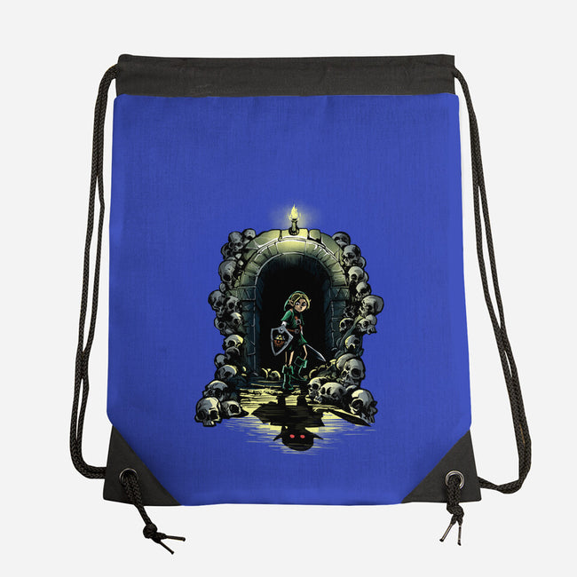 Link In The Dungeons-None-Drawstring-Bag-zascanauta