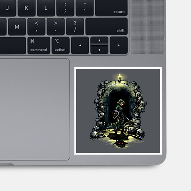 Link In The Dungeons-None-Glossy-Sticker-zascanauta