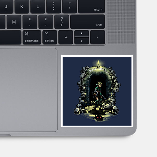 Link In The Dungeons-None-Glossy-Sticker-zascanauta