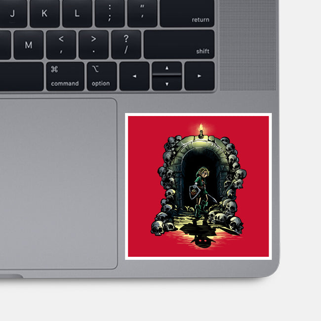 Link In The Dungeons-None-Glossy-Sticker-zascanauta