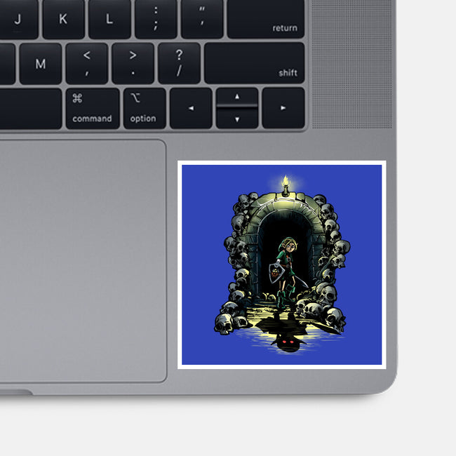 Link In The Dungeons-None-Glossy-Sticker-zascanauta