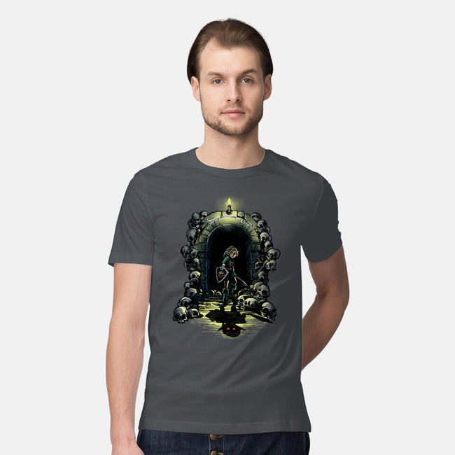 Link In The Dungeons-Mens-Premium-Tee-zascanauta