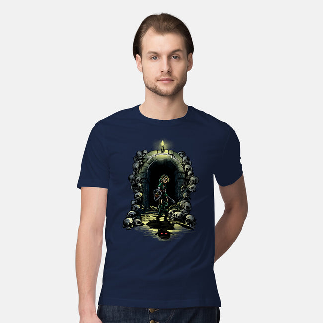 Link In The Dungeons-Mens-Premium-Tee-zascanauta