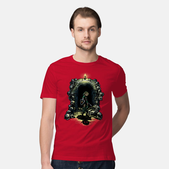 Link In The Dungeons-Mens-Premium-Tee-zascanauta