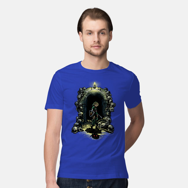Link In The Dungeons-Mens-Premium-Tee-zascanauta