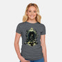 Link In The Dungeons-Womens-Fitted-Tee-zascanauta