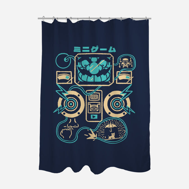 Mini Caos-None-Polyester-Shower Curtain-Sketchdemao