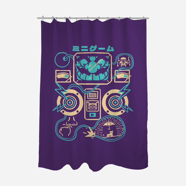 Mini Caos-None-Polyester-Shower Curtain-Sketchdemao