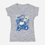 Feeveeeeeer-Womens-V-Neck-Tee-Sketchdemao