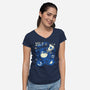 Feeveeeeeer-Womens-V-Neck-Tee-Sketchdemao