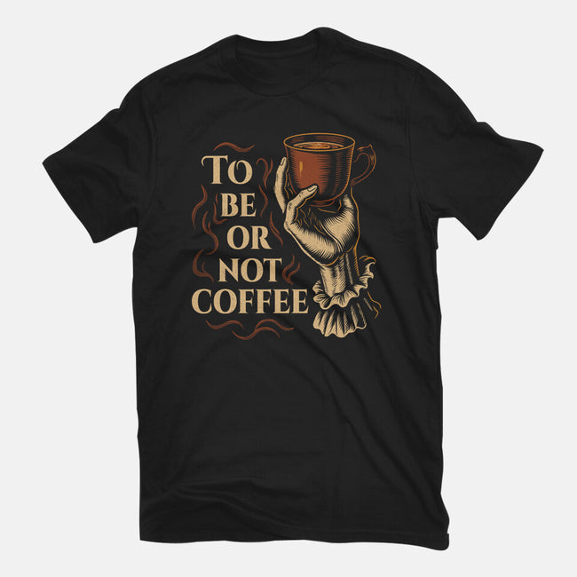 To Be Or Not Coffee-Womens-Fitted-Tee-Tronyx79