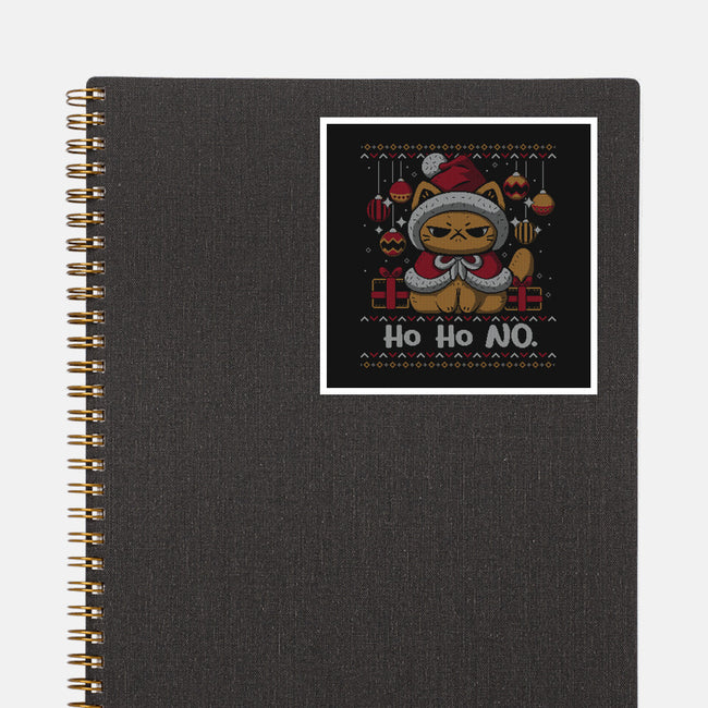 Ho Ho No Christmas-None-Glossy-Sticker-xMorfina