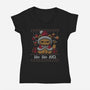 Ho Ho No Christmas-Womens-V-Neck-Tee-xMorfina