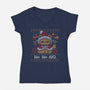 Ho Ho No Christmas-Womens-V-Neck-Tee-xMorfina