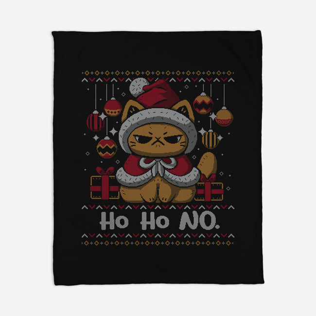 Ho Ho No Christmas-None-Fleece-Blanket-xMorfina